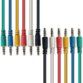 1/8-inch TRS (Stereo) Multi-Color Balanced Patch Cables (6 Pack)